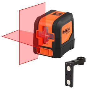 TACKLIFE Kreuzlinienlaser mit drei Module mit 2 Laserköpfen, SC-L01 (Batterie nicht beigefügt)